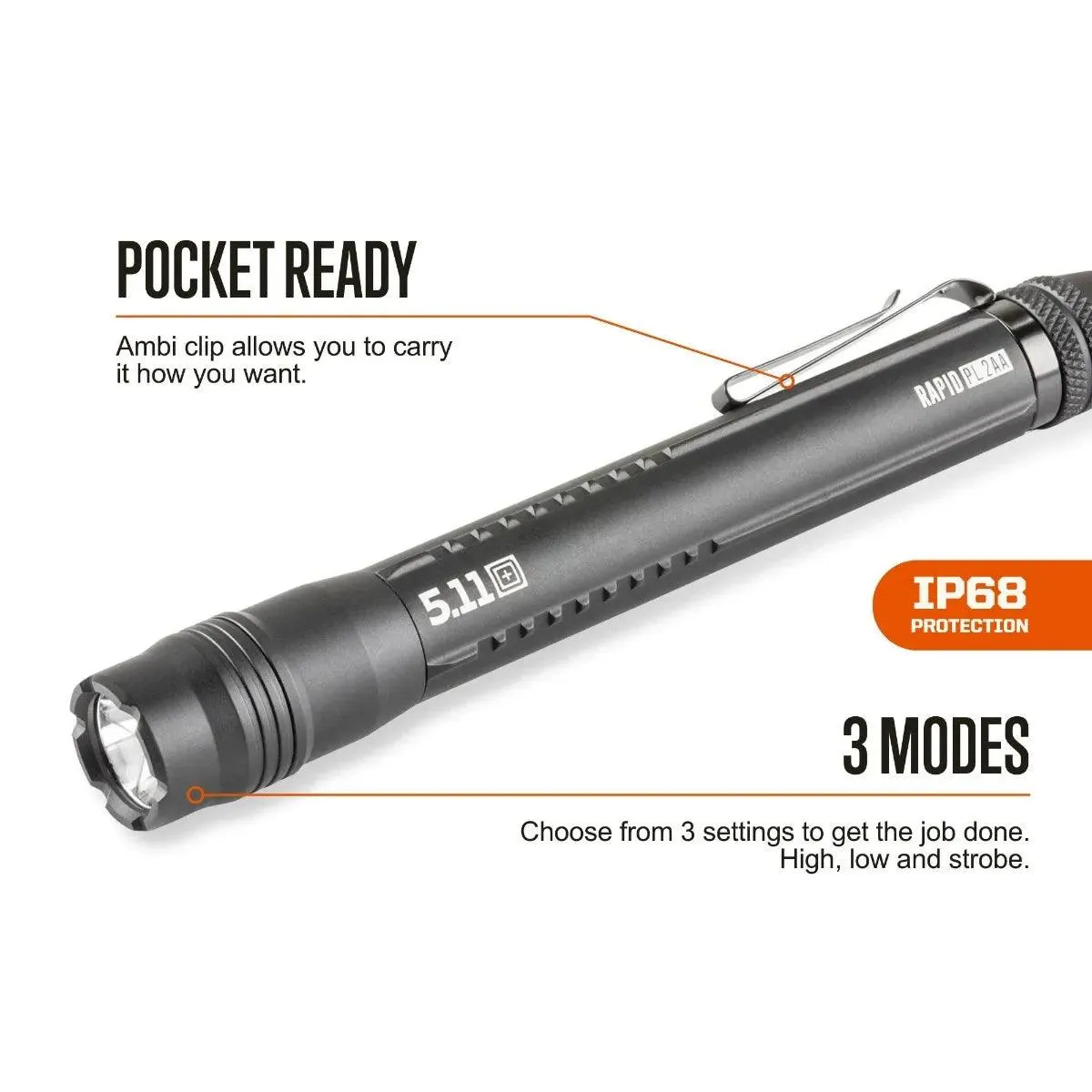 5.11 Tactical Rapid PL 2AA Flashlight