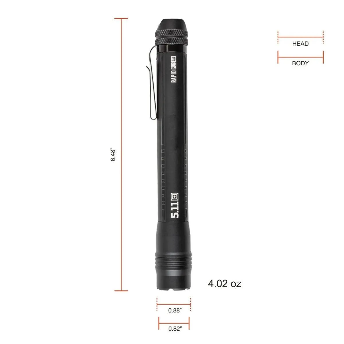 5.11 Tactical Rapid PL 2AA Flashlight