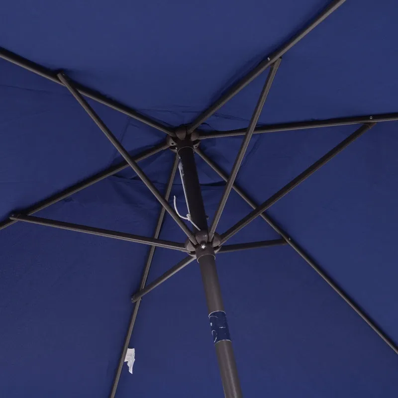 6.5x10ft Rectangle Tilt Patio Umbrella - Dark Blue