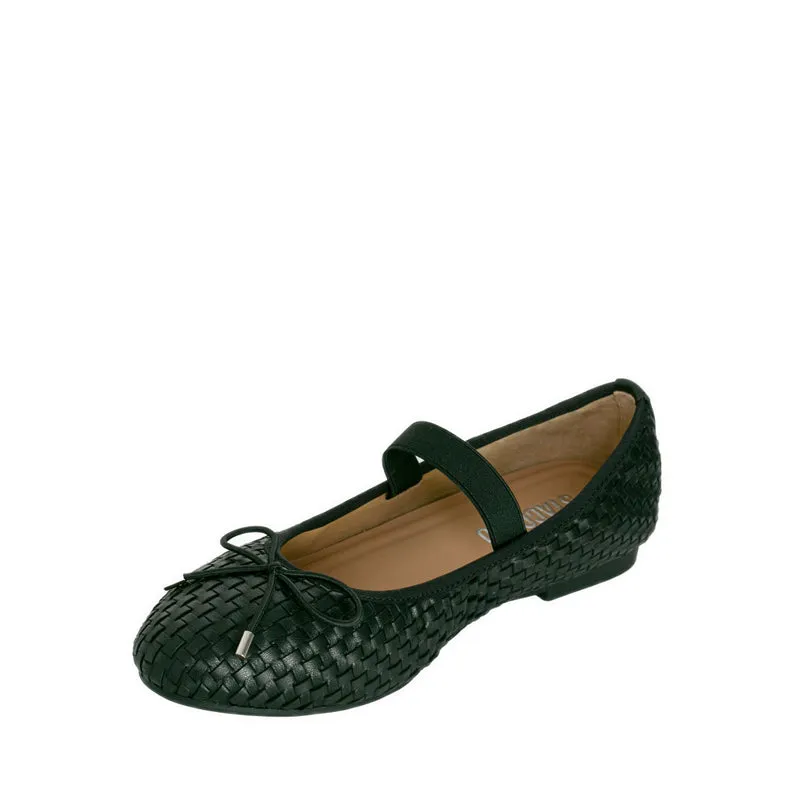 719-1-005 Ballerina Flats - Black