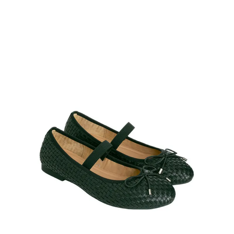 719-1-005 Ballerina Flats - Black