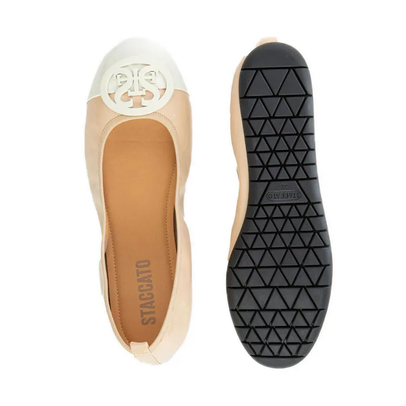 9CP47-N40 Ballerina Flats - Light Brown