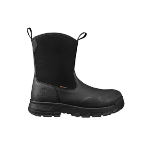 9" Kentwood Waterproof Wellington Pull-On Steel Toe Work Boot Black