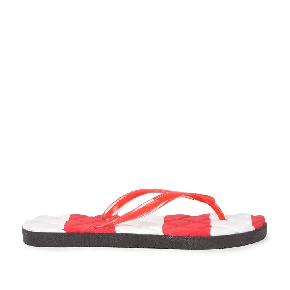 A-HA Casual Red Slipper For Women HIMANI-R1 By Liberty