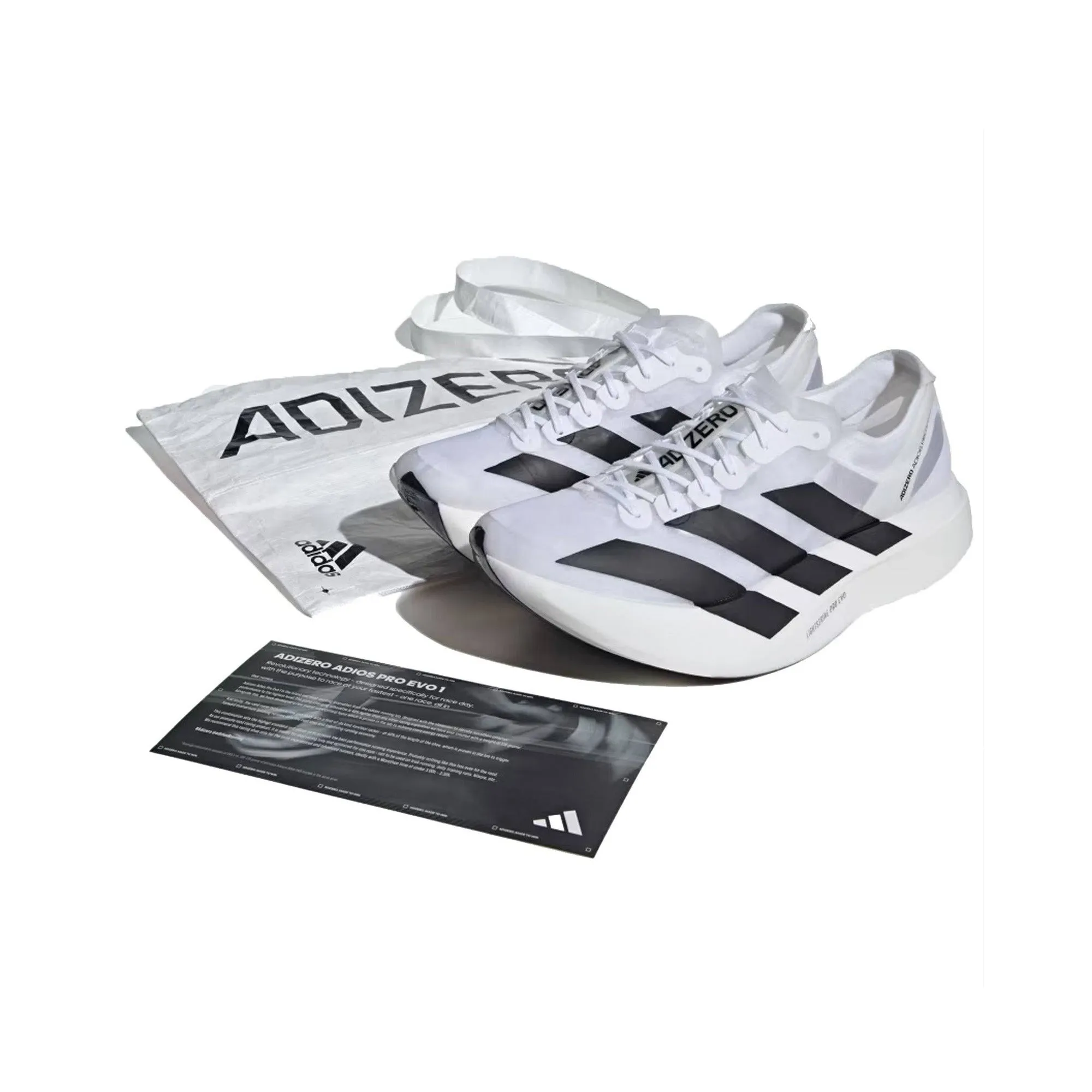 Adidas Adizero Adios Pro Evo 1 White Black (2023) - High-Performance Updated White and Black Running Shoes