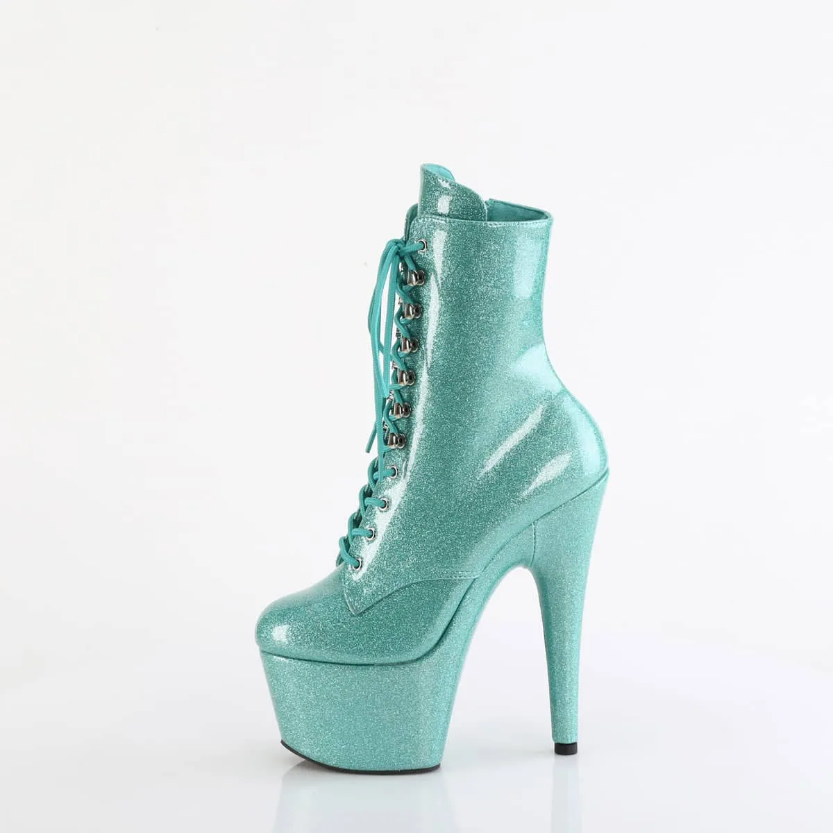 ADORE-1020GP Aqua Glitter Calf High Boots