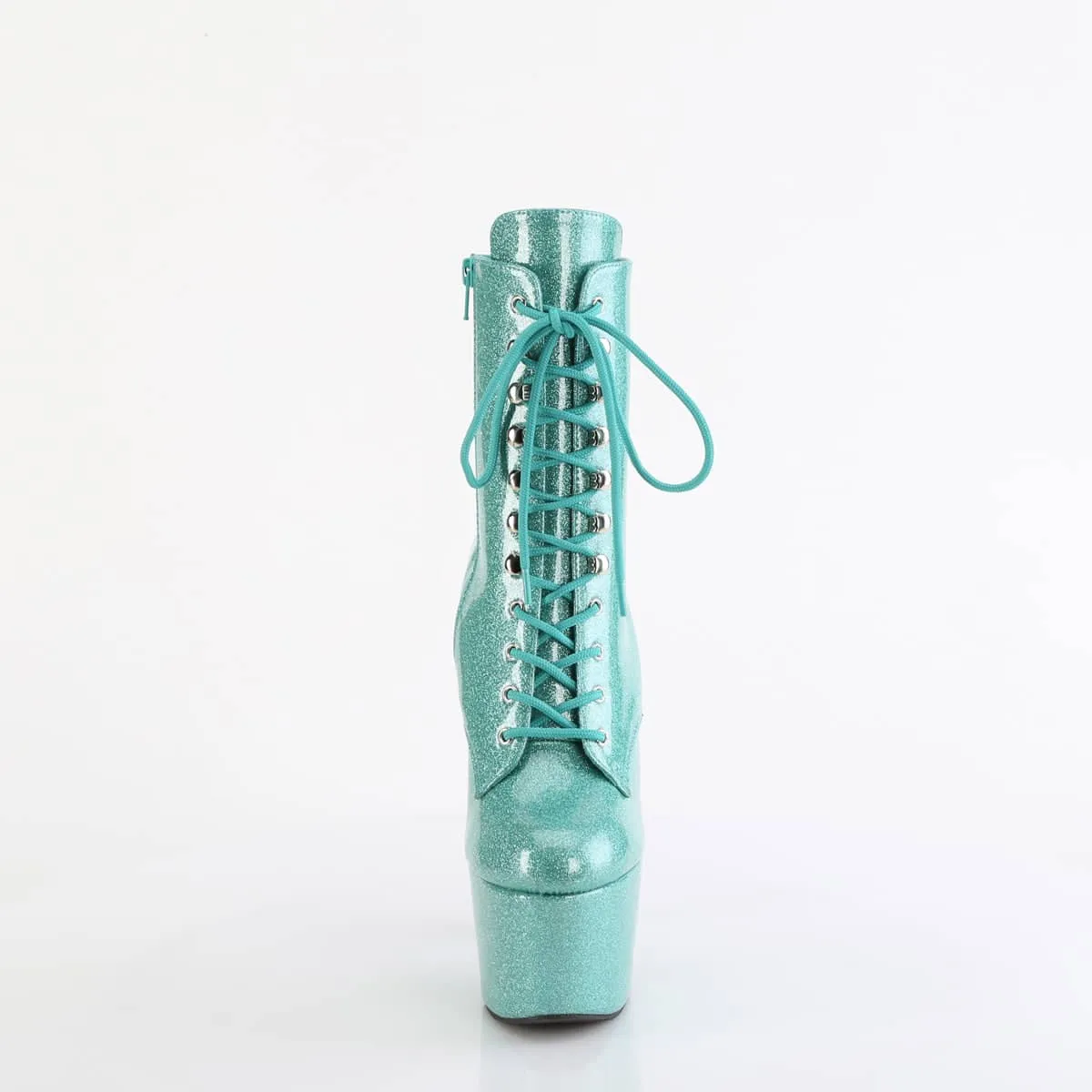 ADORE-1020GP Aqua Glitter Calf High Boots