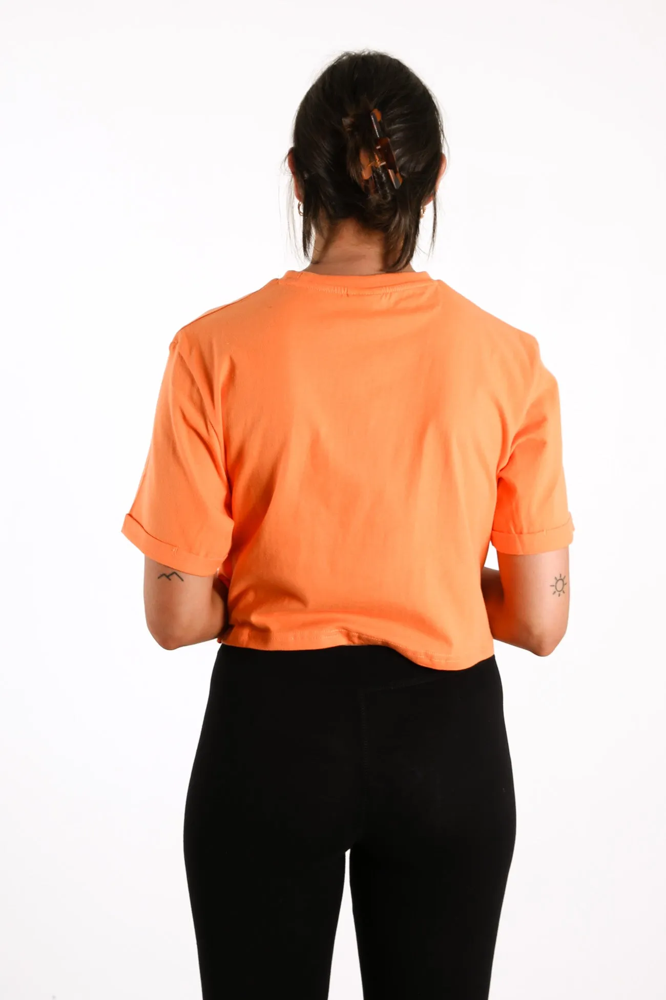 Alberta Cropped Tee Orange