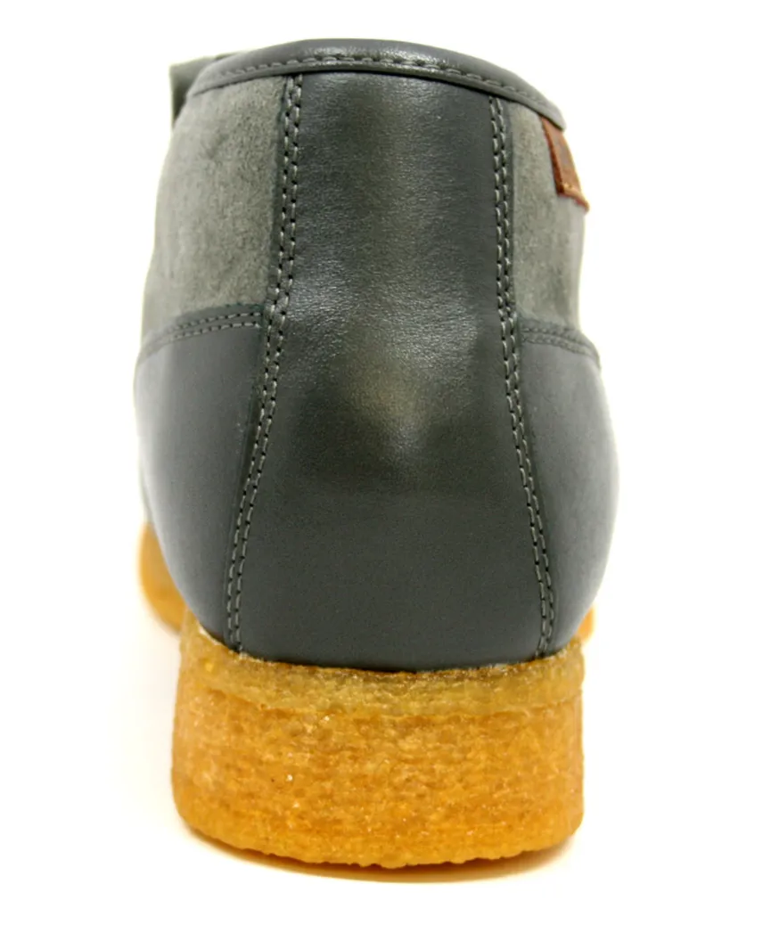 Apollo Leather & Suede - Handmade British Shoe with Crepe Sole