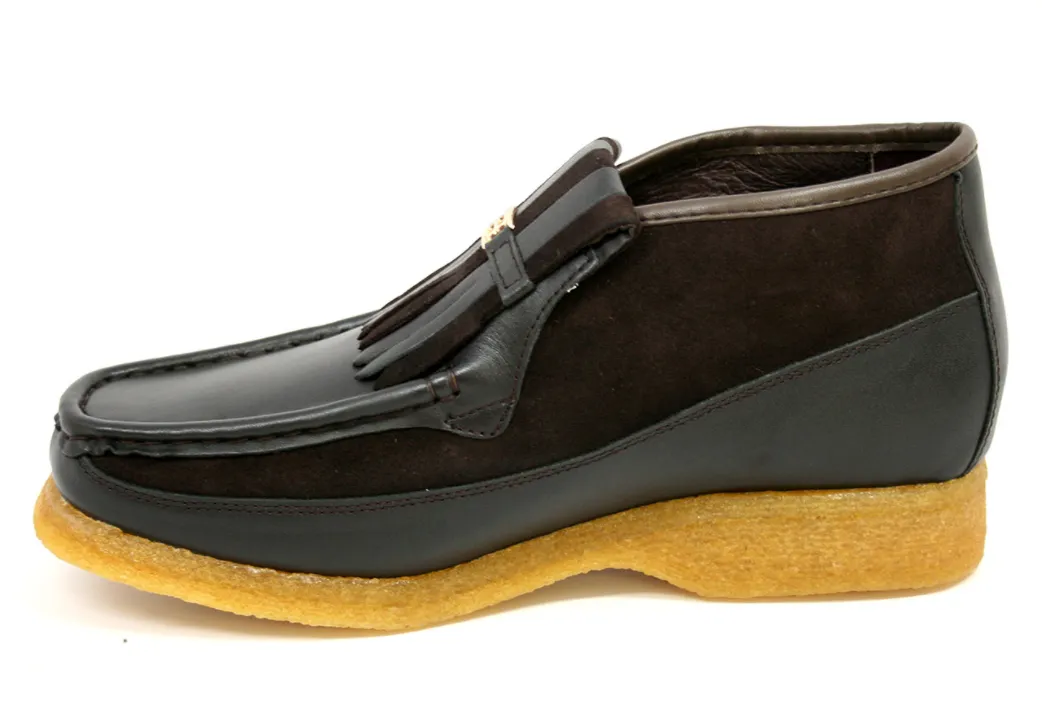 Apollo Leather & Suede - Handmade British Shoe with Crepe Sole