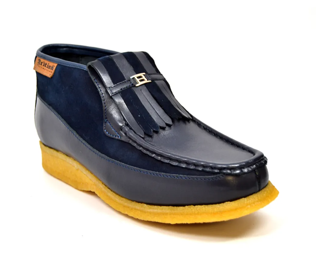 Apollo Leather & Suede - Handmade British Shoe with Crepe Sole