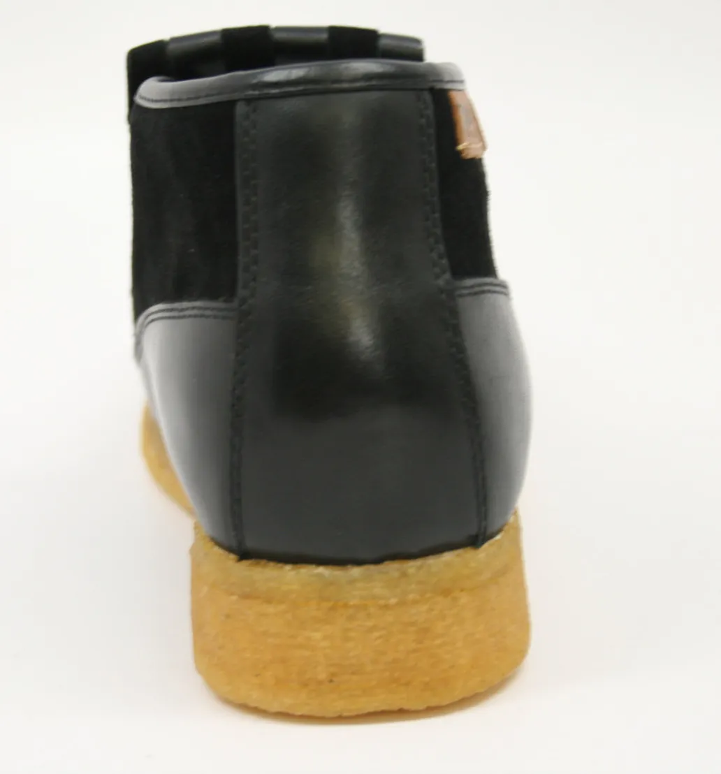 Apollo Leather & Suede - Handmade British Shoe with Crepe Sole