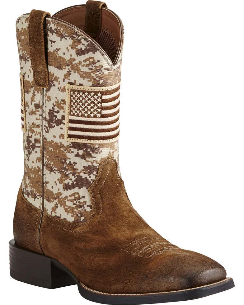 Ariat Men's Camo Patriot Western Boot