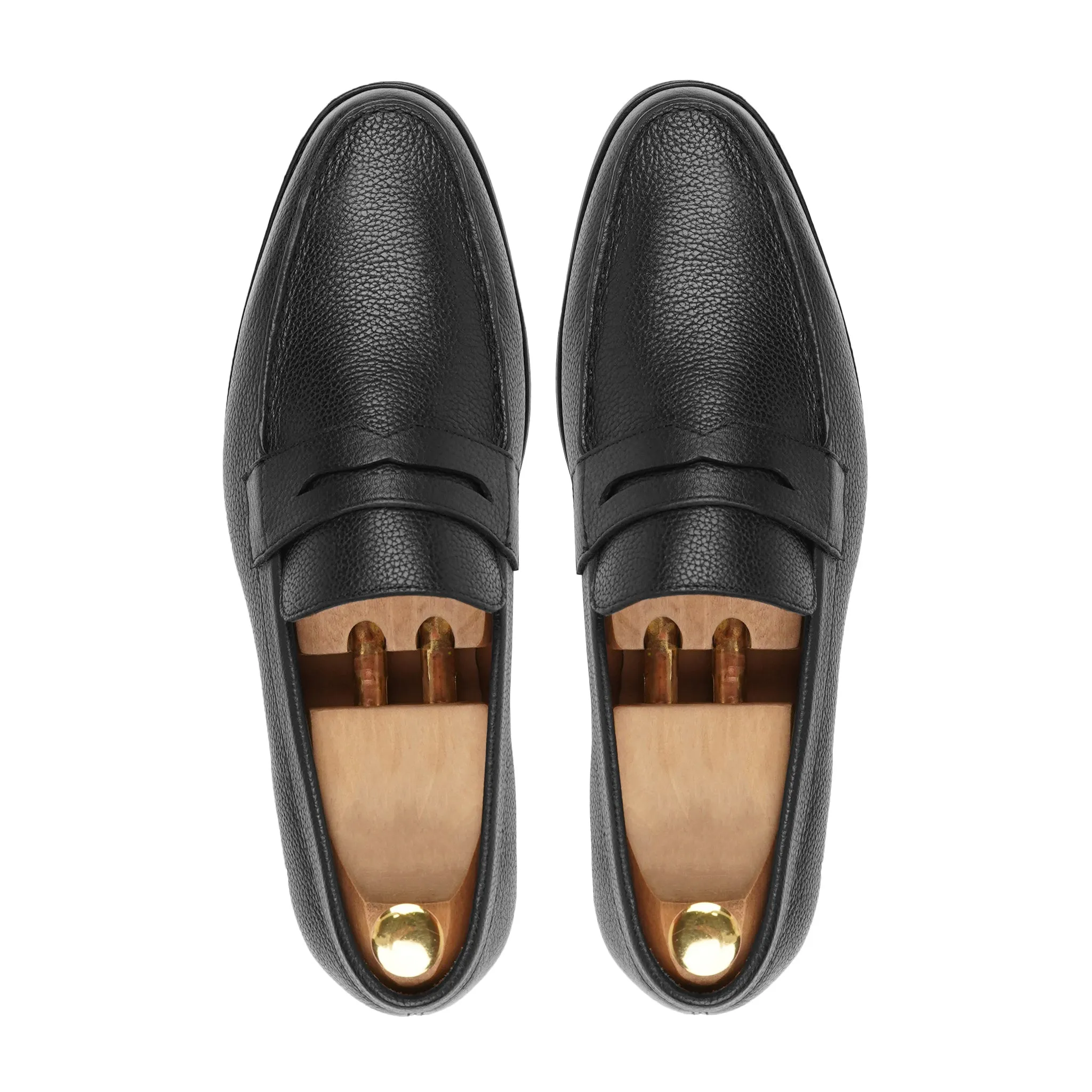 ASADOR - BLACK PEBBLE GRAIN LOAFER