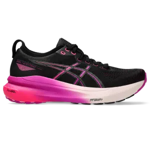 Asics Kayano 31 Women's Running Shoes Black/Bold Magenta AW24