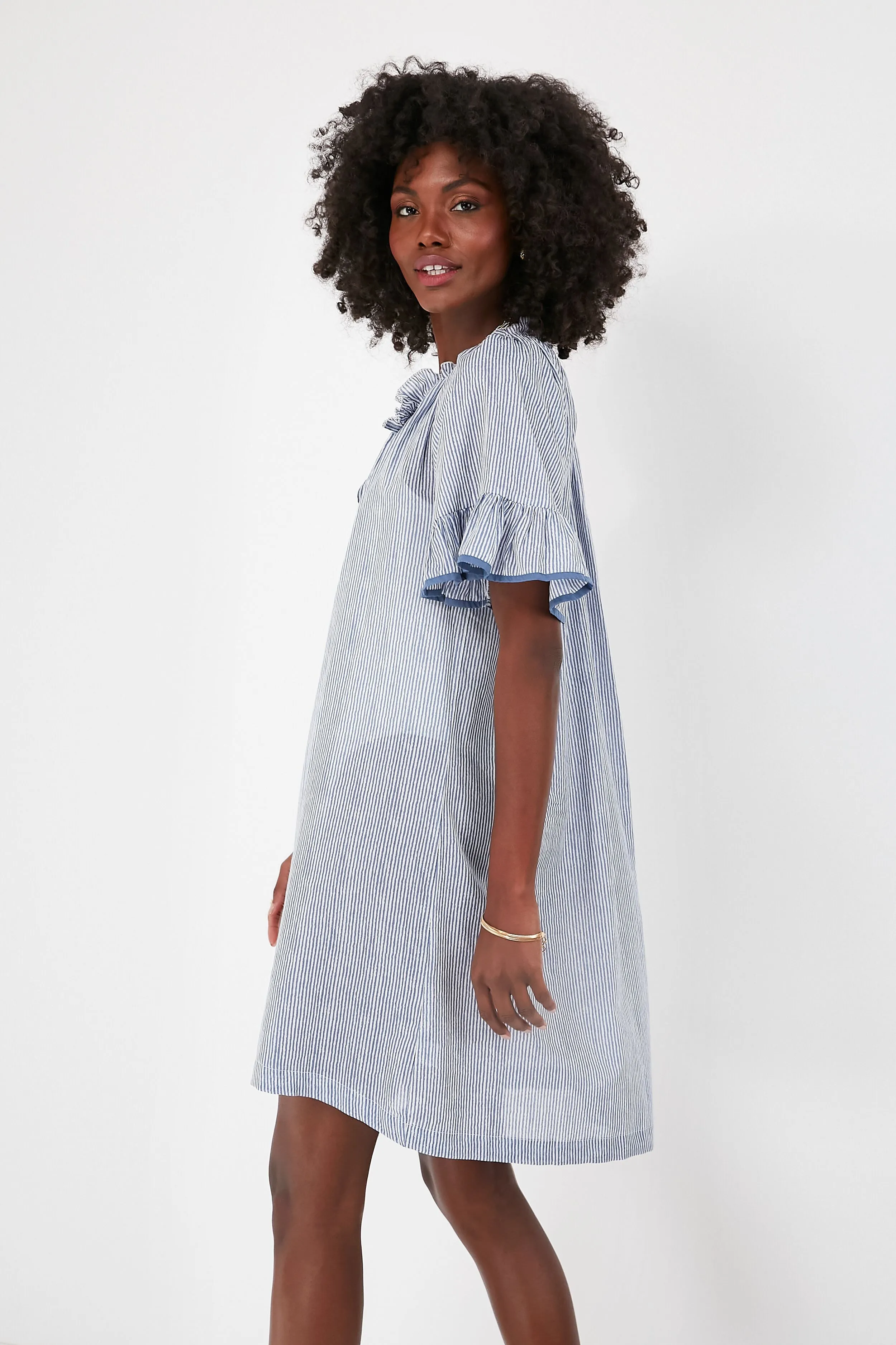 Azure Stripe Cassis Coverup