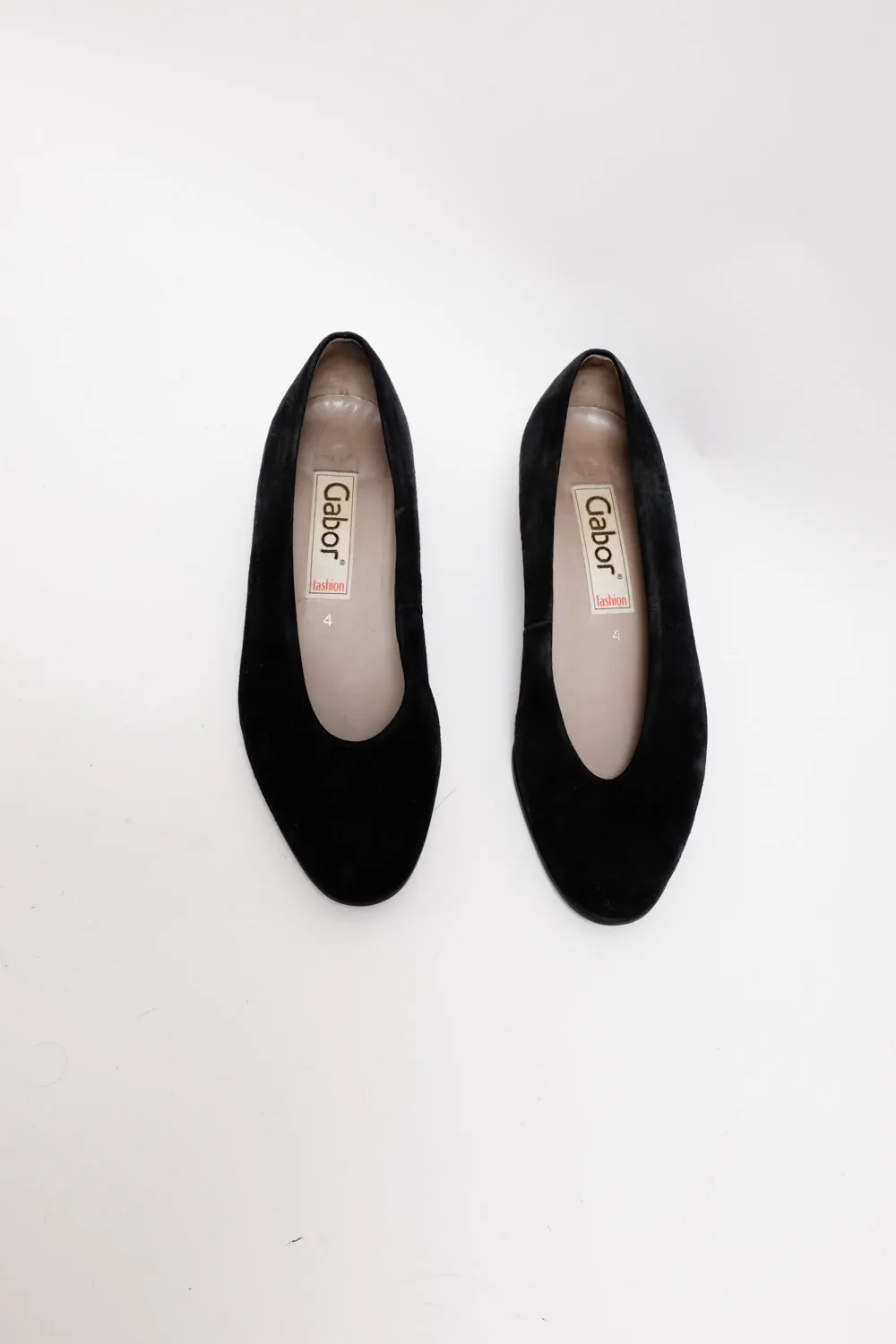 BLACK SUEDE LEATHER BALLERINAS 37