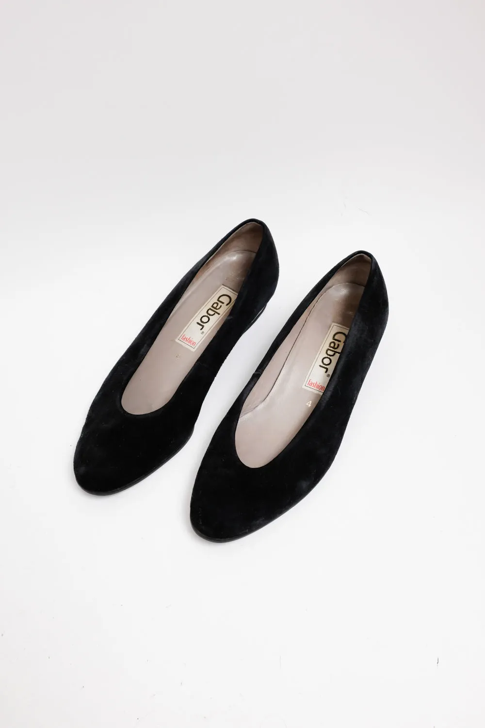 BLACK SUEDE LEATHER BALLERINAS 37