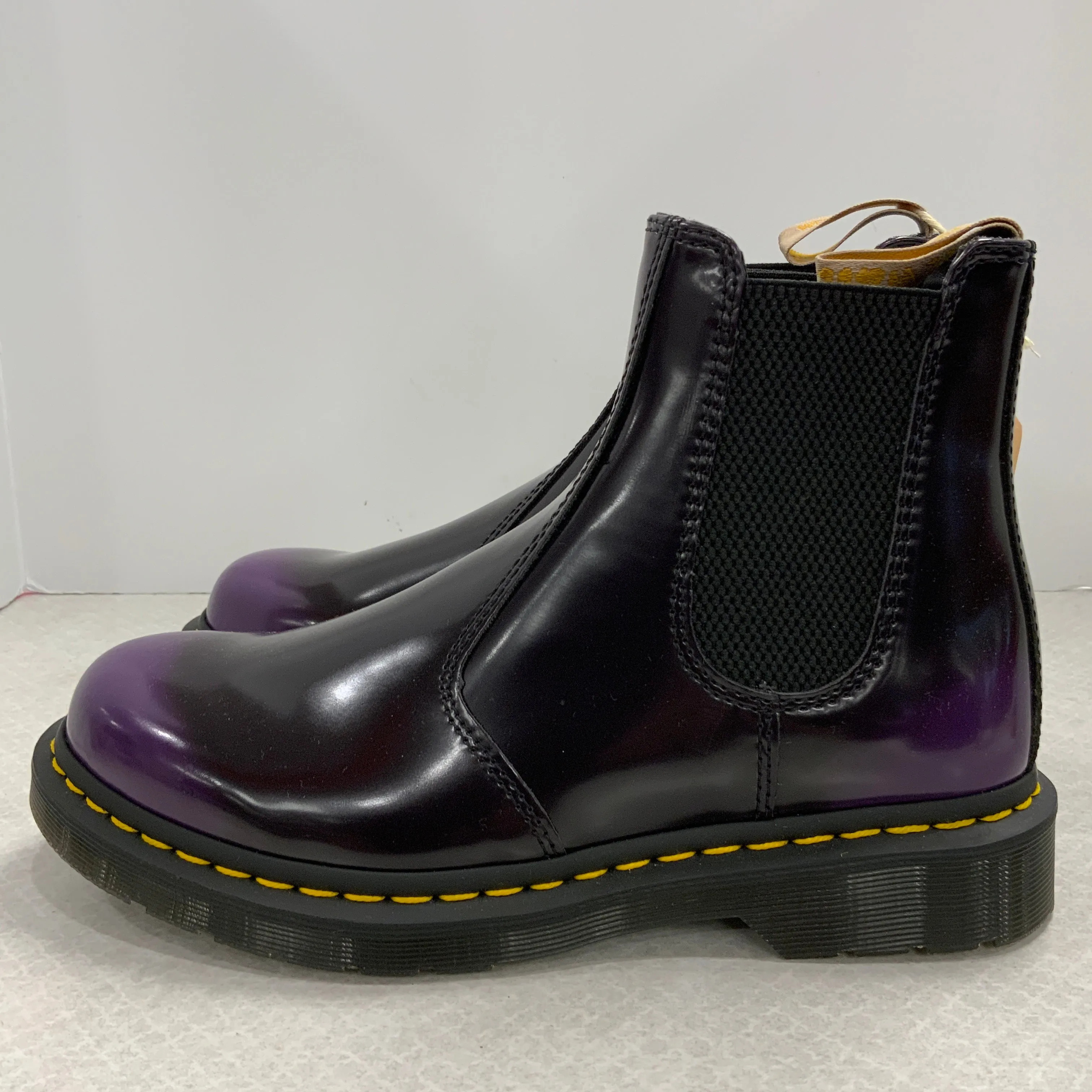 Boots Ankle Flats By Dr Martens In Purple, Size: 9