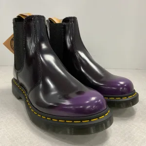 Boots Ankle Flats By Dr Martens In Purple, Size: 9