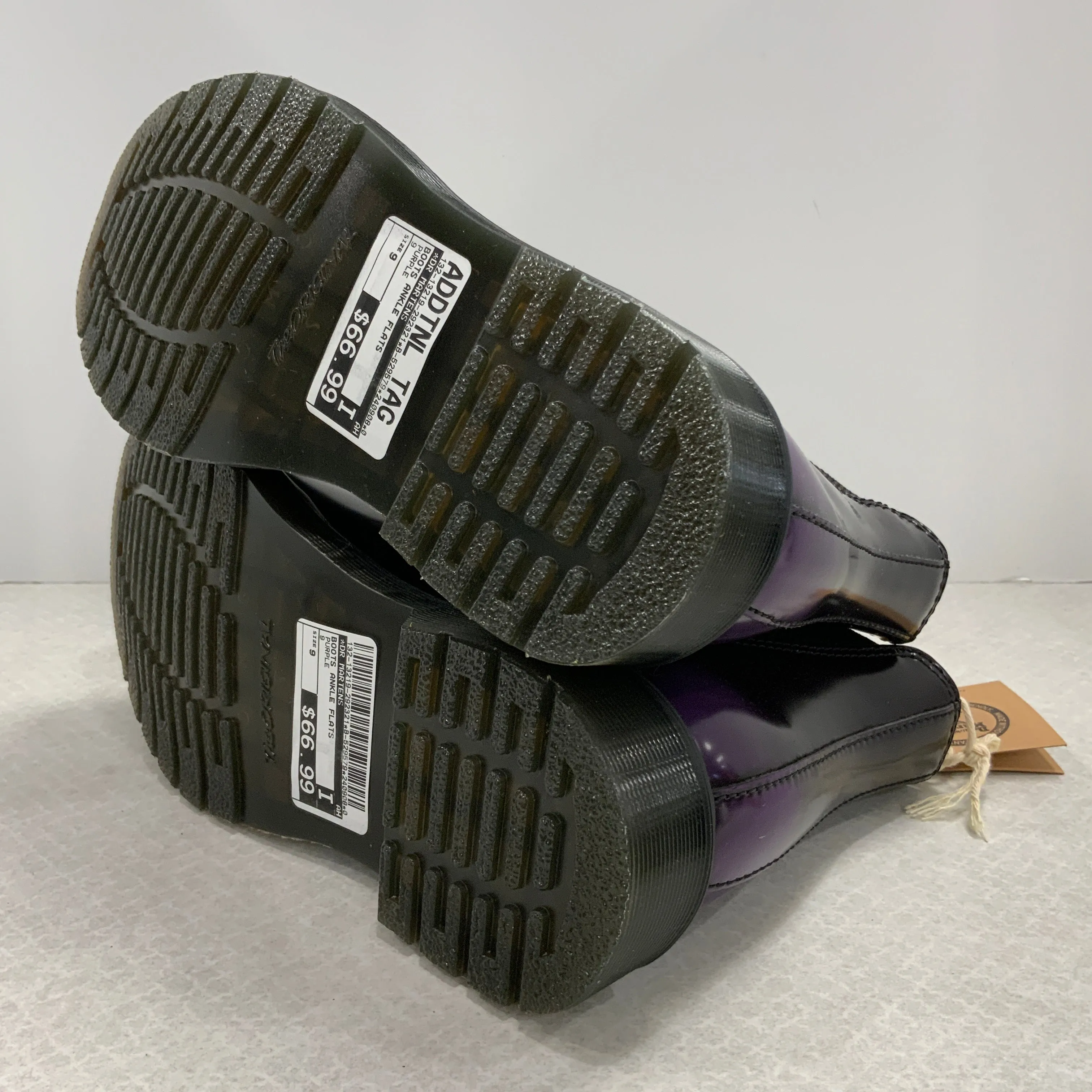 Boots Ankle Flats By Dr Martens In Purple, Size: 9