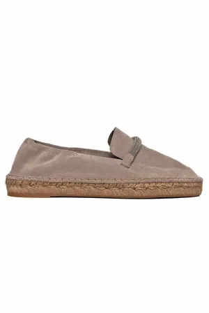 Brunello Cucinelli Size 37 Monili Leather Espadrilles