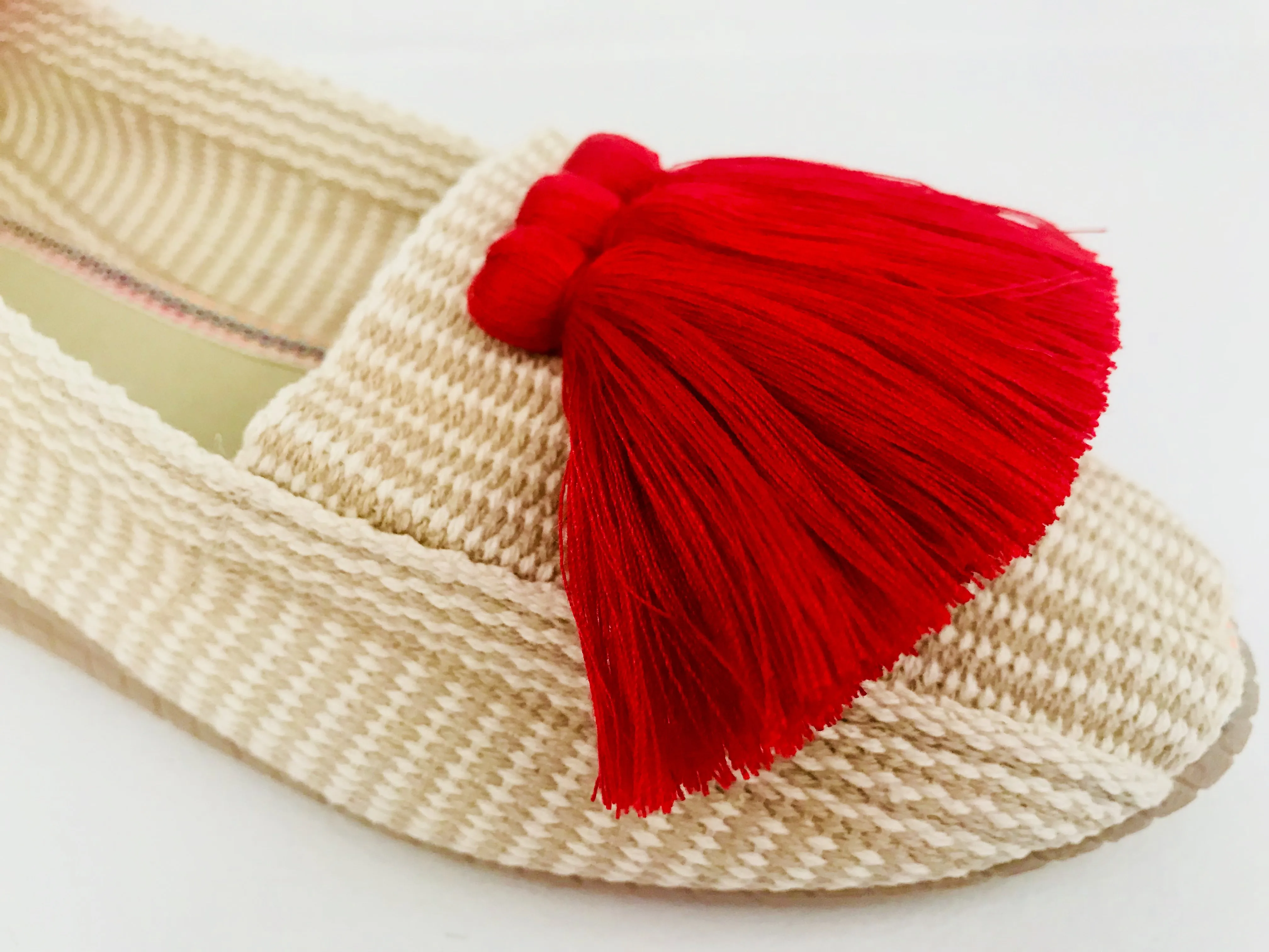 Casa de Vera Alaya Tassel Espadrillas in Red