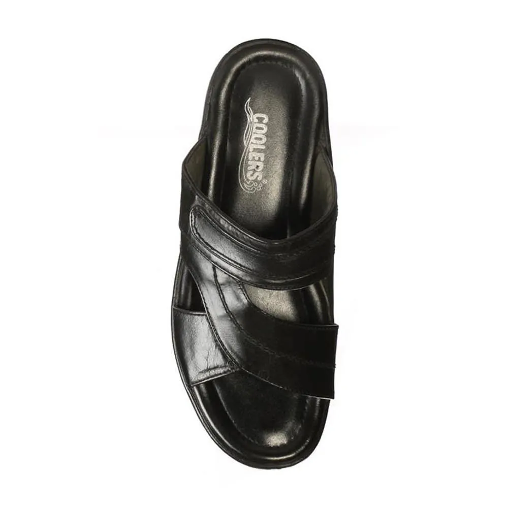 Coolers Casual (Black) Slippers For Men 7153-37 By Liberty