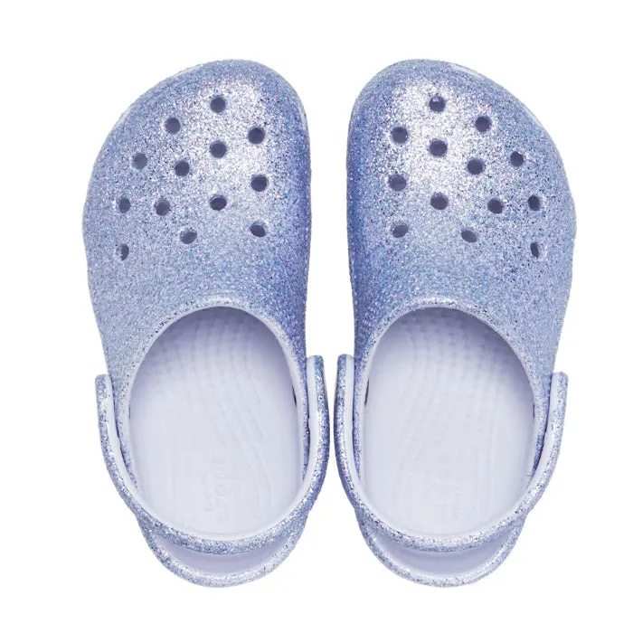 Crocs Kids Youths - Glitter Crocs Frosted  Sparkle Lavender