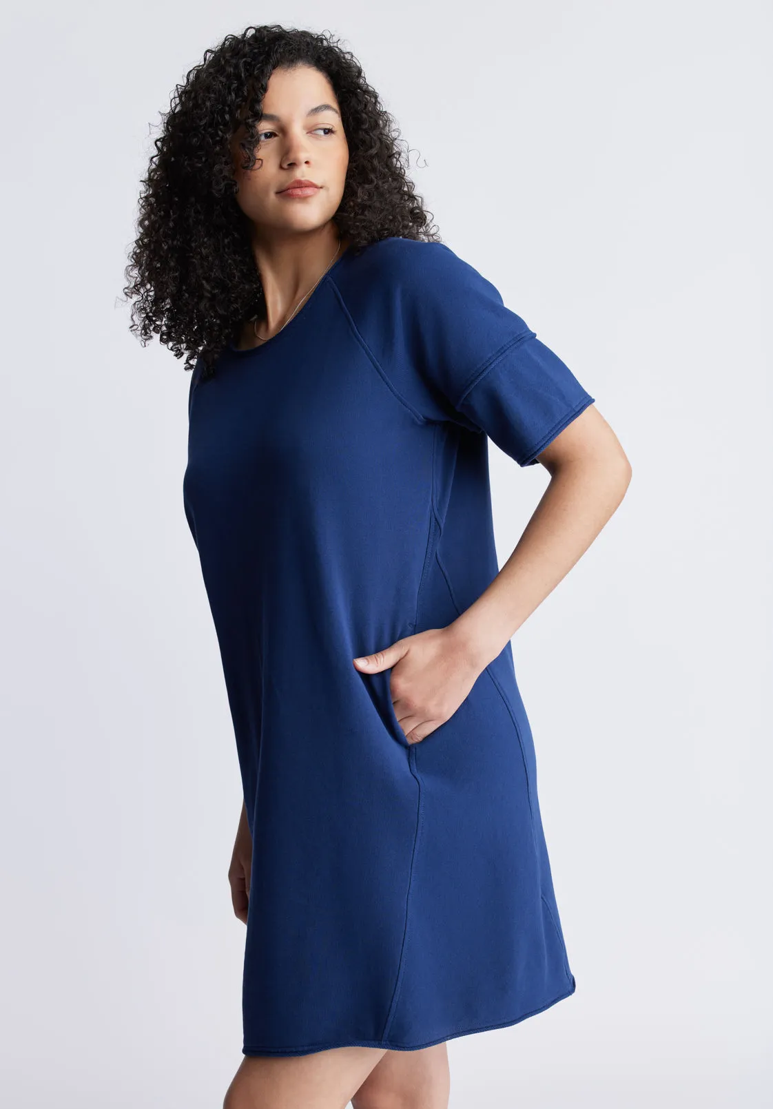 Delfina Women's T-Shirt Dress, Navy - KD0005S