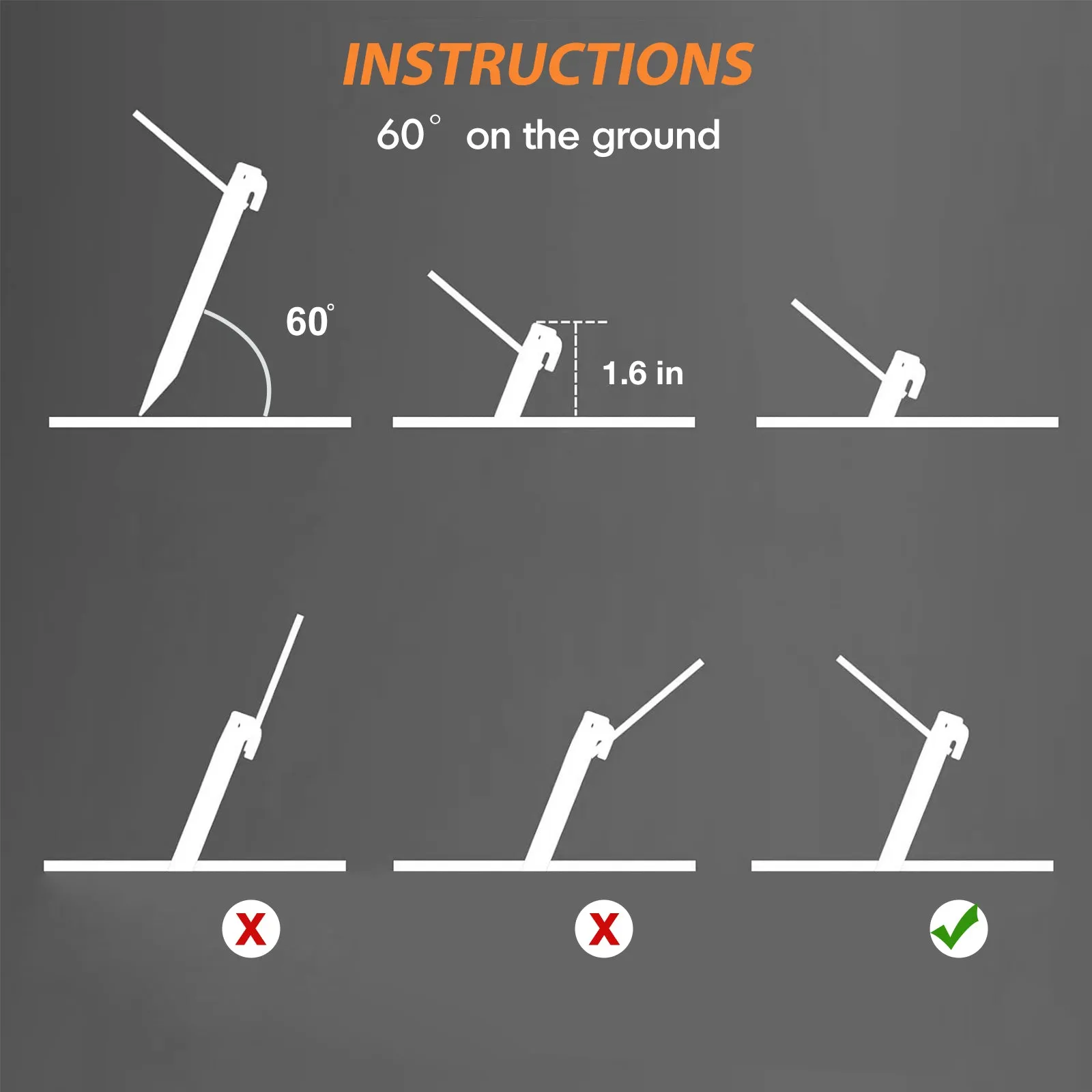 EAGLE PEAK 8 Pack Tent Stakes