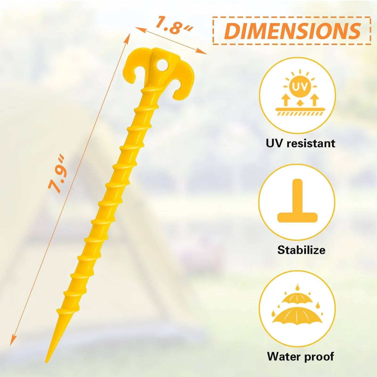 EAGLE PEAK 8 Pack Tent Stakes