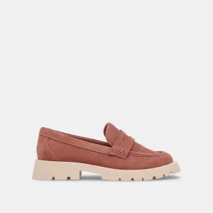 ELIAS FLATS MAUVE SUEDE