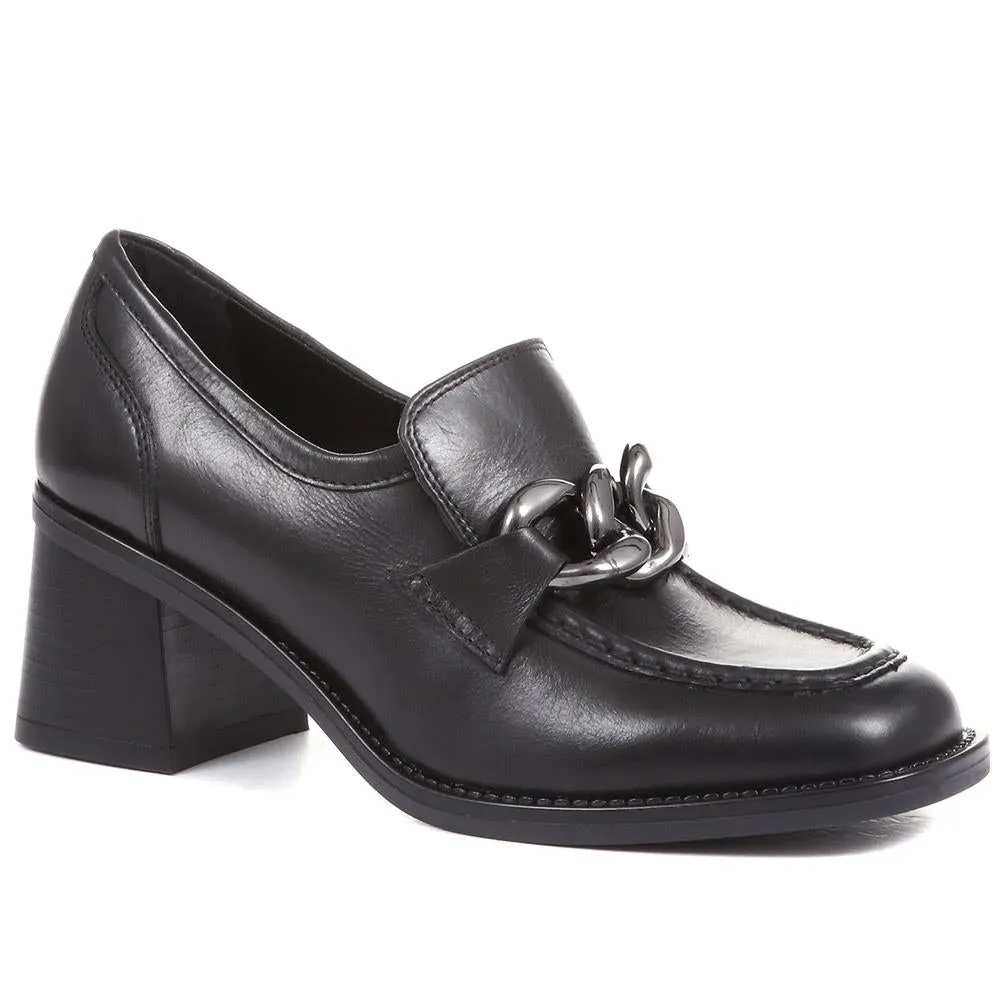 Genevra Chunky Heeled Loafers - GENEVRA / 323 018