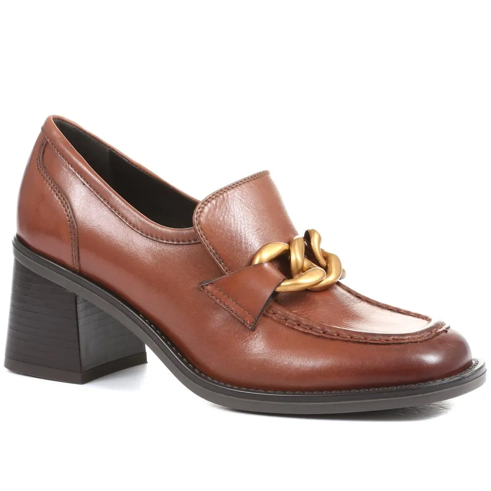 Genevra Chunky Heeled Loafers - GENEVRA / 323 018