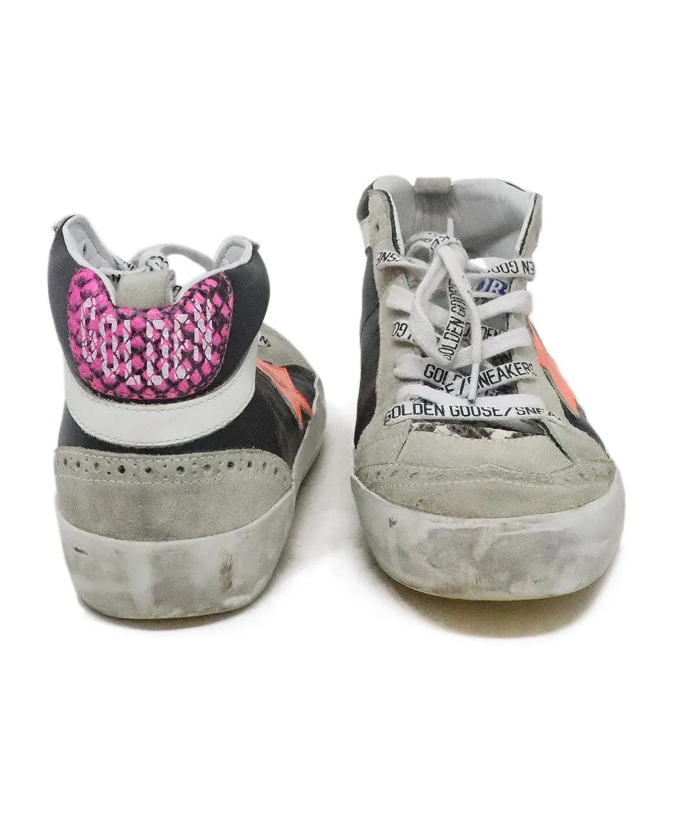 Golden Goose Grey & Black Suede Sneakers sz 6