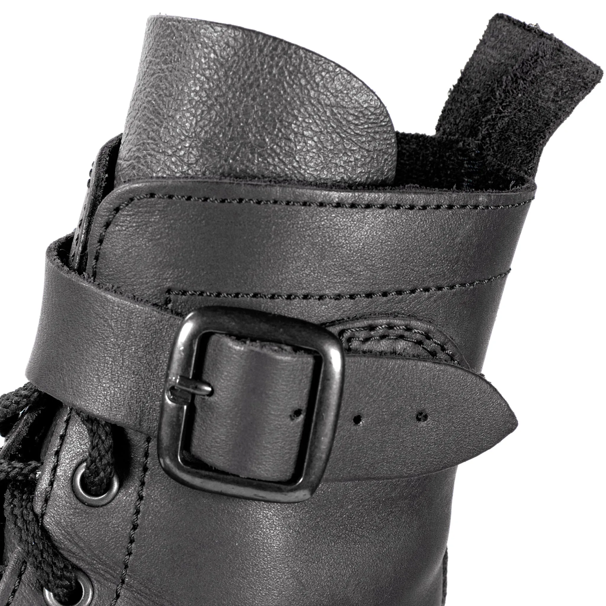 Half Combat Waxi Boot, Black