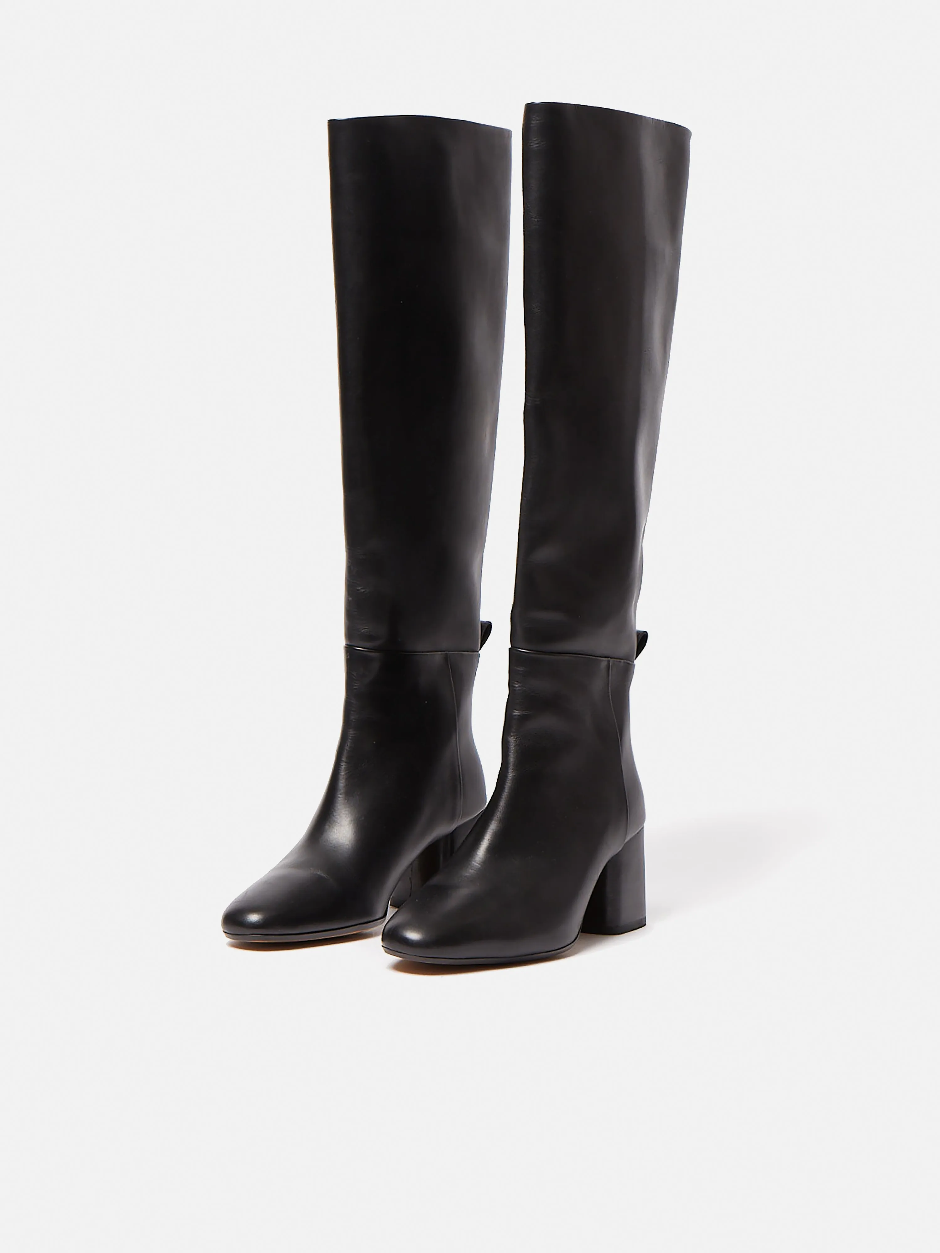 Heeled Riding Boot | Black