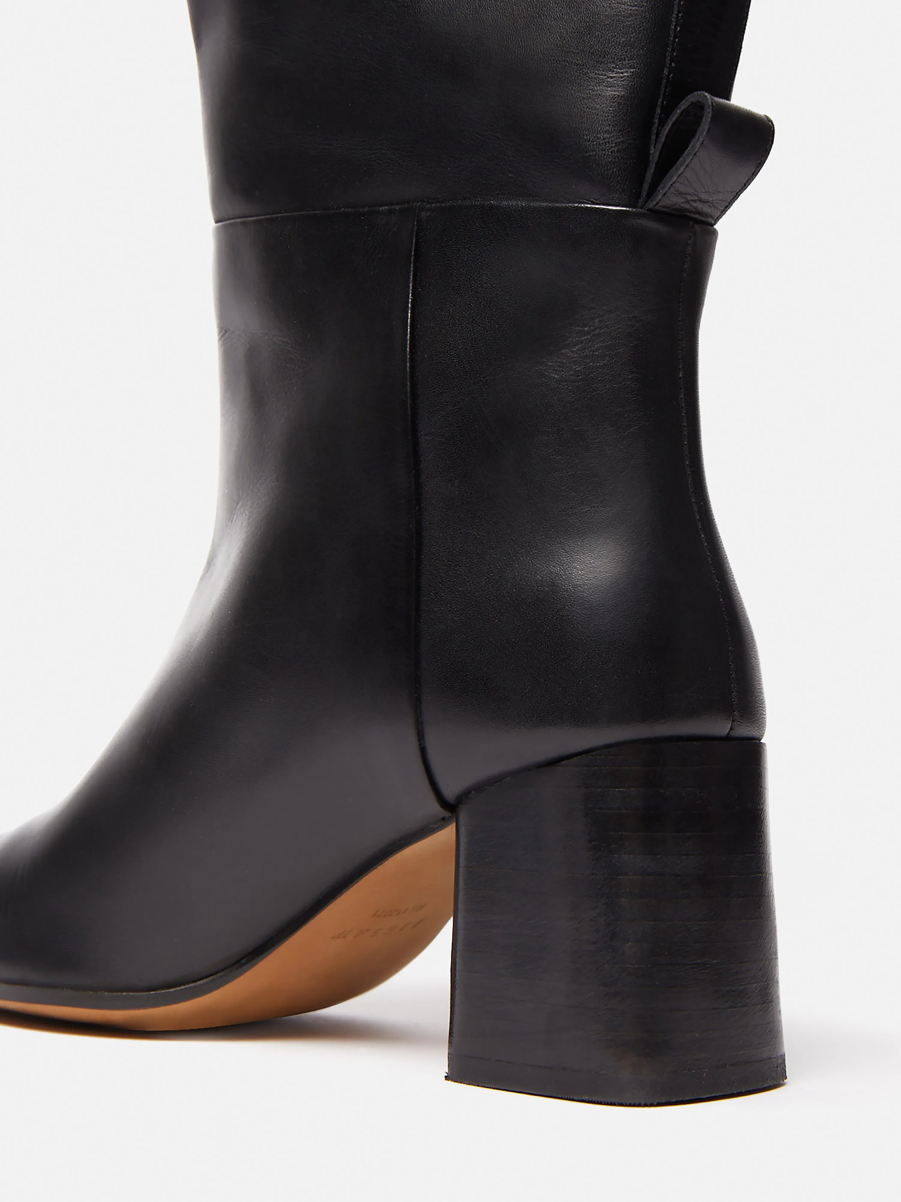 Heeled Riding Boot | Black