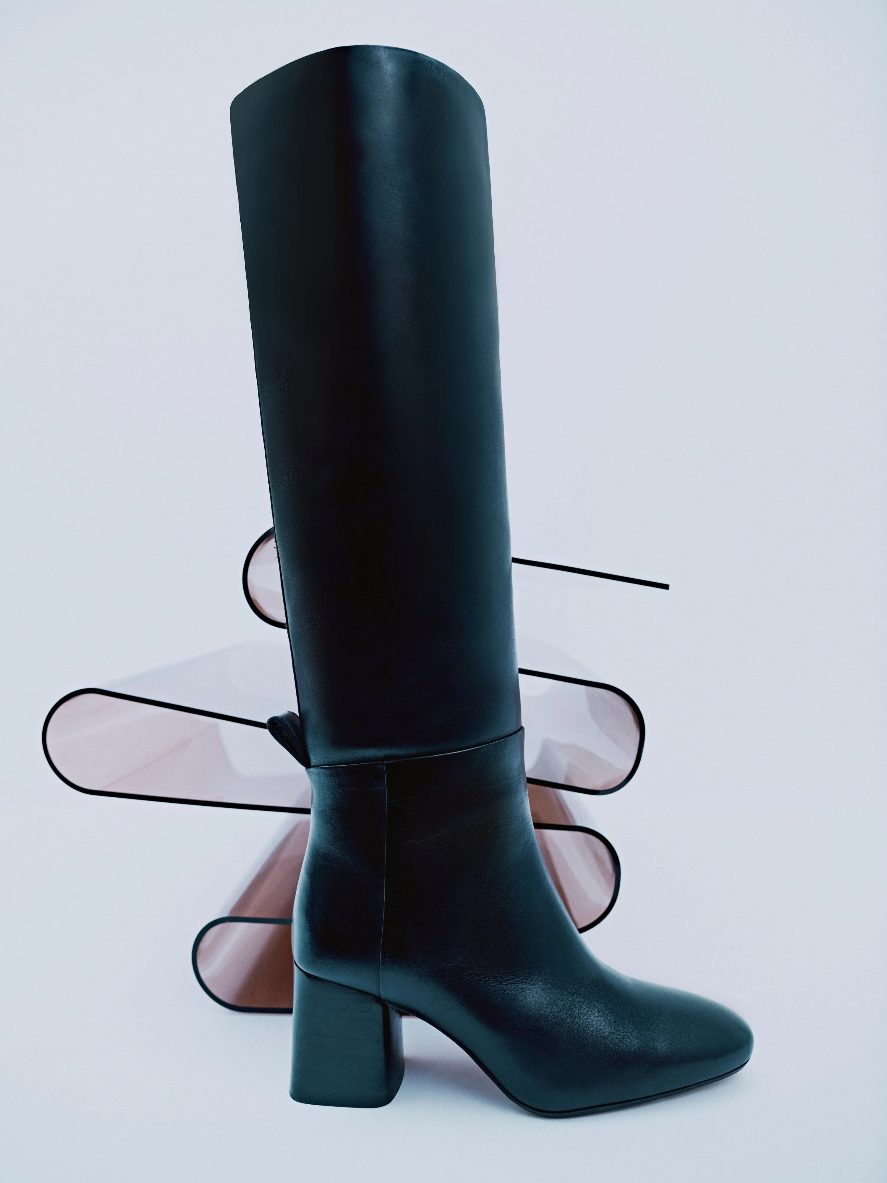 Heeled Riding Boot | Black