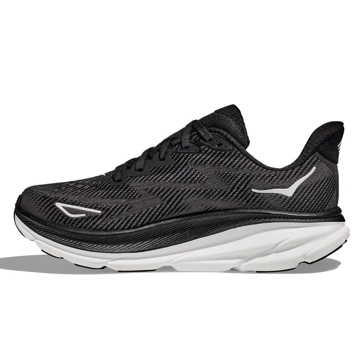 Hoka Clifton 9 Womens | Black / White