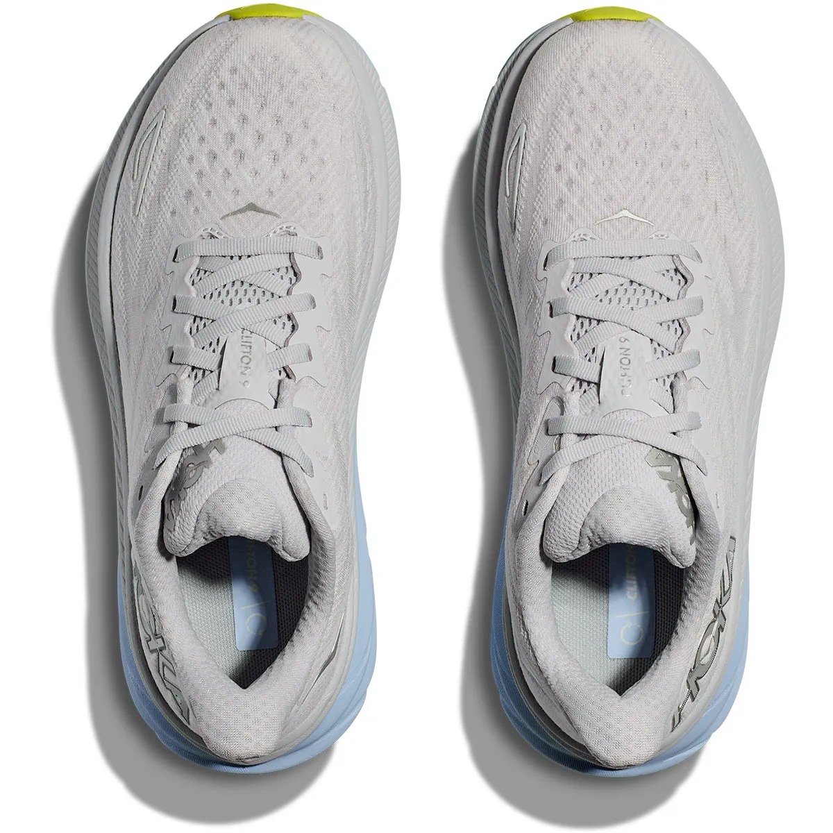 Optimize Title: Hoka One One Clifton 9 Womens Running Shoes - Nimbus Cloud & Ice Water