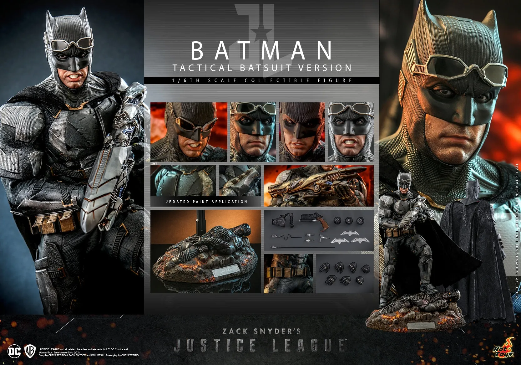 Hot Toys - TMS085 - Zack Snyder's Justice League - 1/6th scale Batman (Tactical Batsuit Version) Collectible Figure