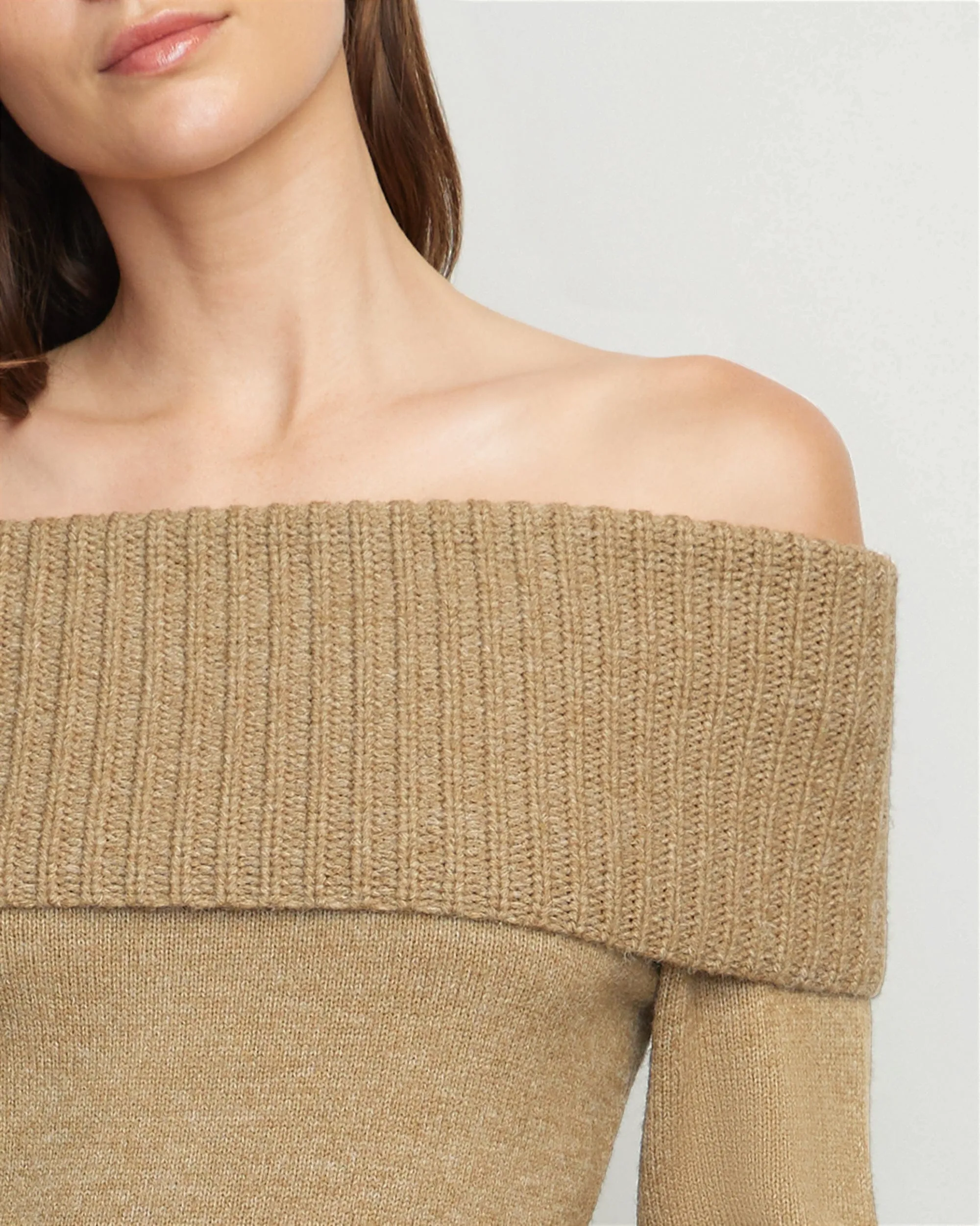 Kiana Ribbed Off-Shoulder Sweater