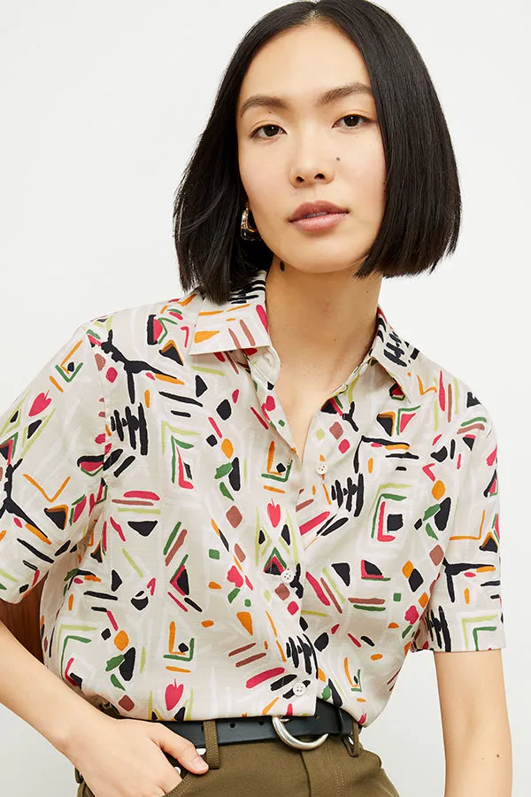 Livingston Shirt - Airy Cotton :: Rhythm Print