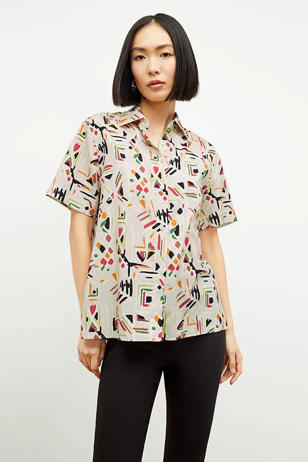 Livingston Shirt - Airy Cotton :: Rhythm Print