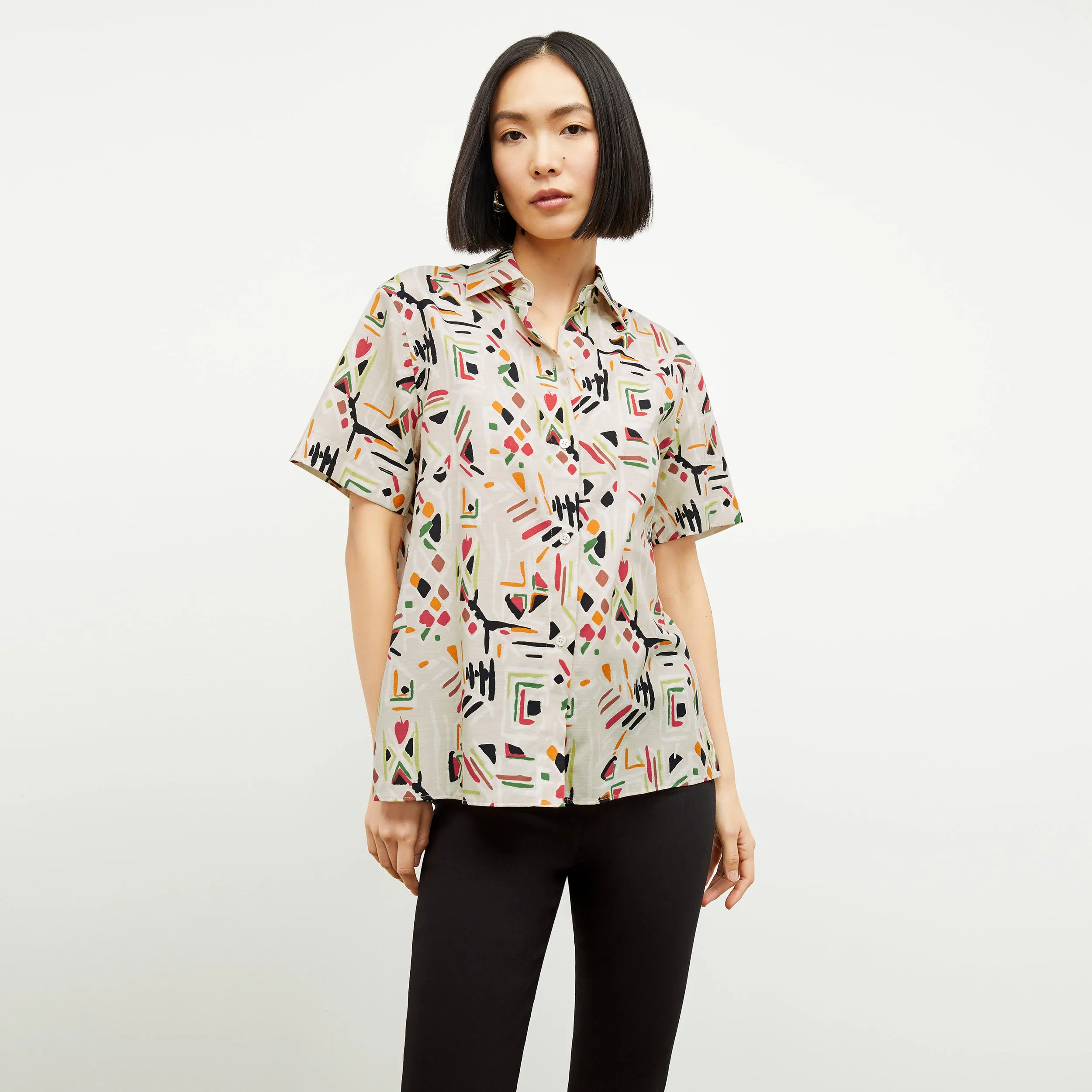 Livingston Shirt - Airy Cotton :: Rhythm Print