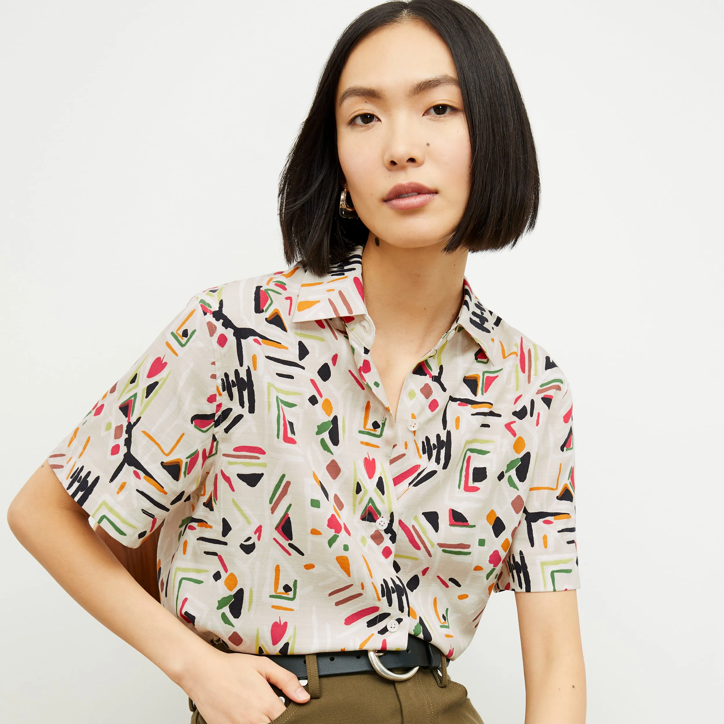 Livingston Shirt - Airy Cotton :: Rhythm Print