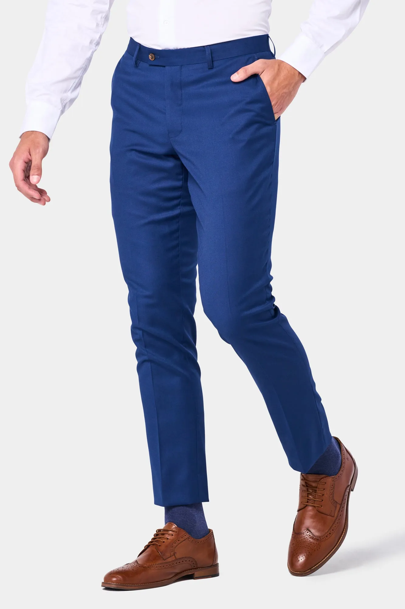 Medium Blue 2 Button Suit