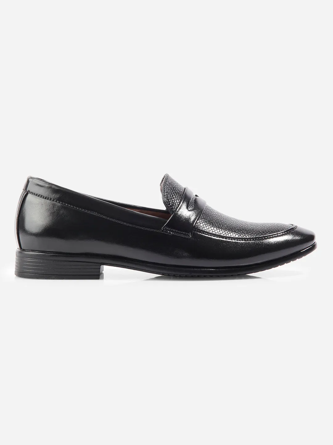 Men's Black Regular Toe Slip On Formal (IX1074)